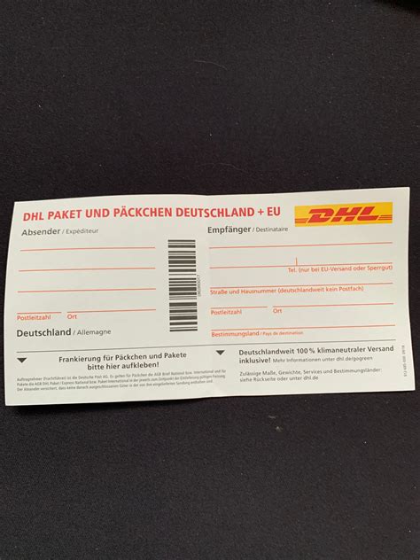 paket verschicken dhl.